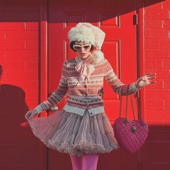 Pink and white Boden knitted cardigan xs with tags orig $230 - Picture 2 of 5